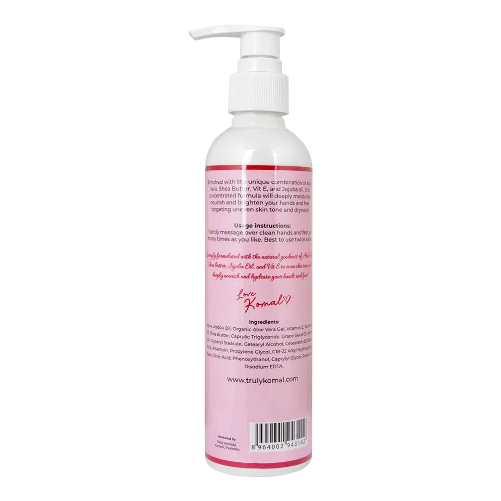 Comfortable casual truly komal aloe vera and vitamin e hand & foot moisturiser 200ml