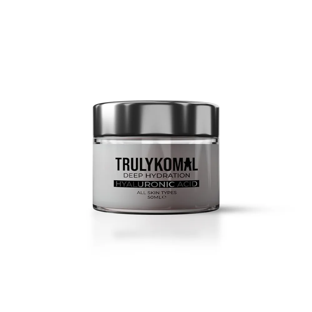 Comfortable casual truly komal flawless hyaluronic acid deep hydration moisturiser, all skin types, 50ml