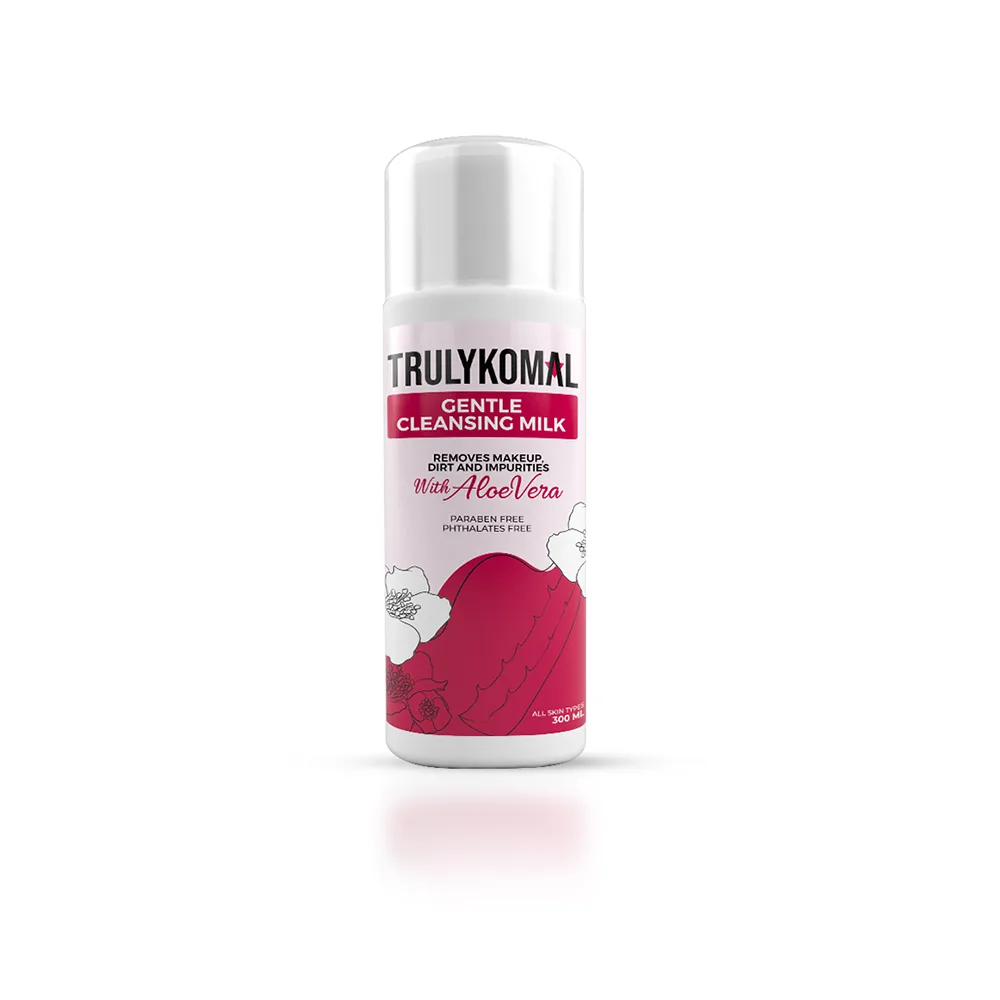 Truly Komal Gentle Cleansing Milk, Paraben Free, All Skin Types, 300ml