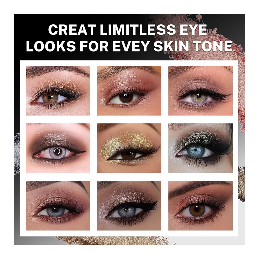 Ucanbe Sunkissed Classic Baked Formula Eyeshadow Palette 16-Pack , STUB158 makeup palette detail view