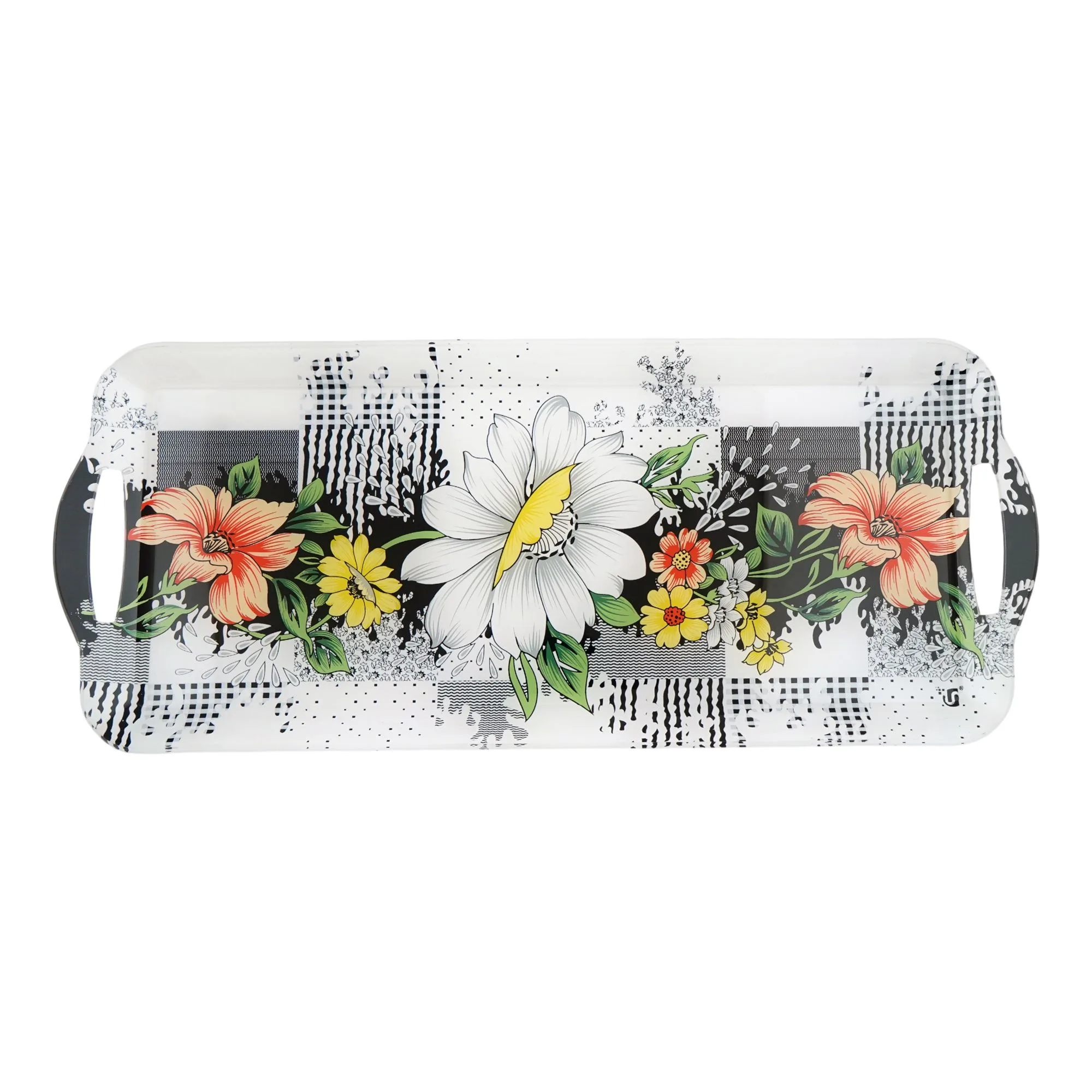 Comfortable casual urban trends crystal smart serving tray, st-01