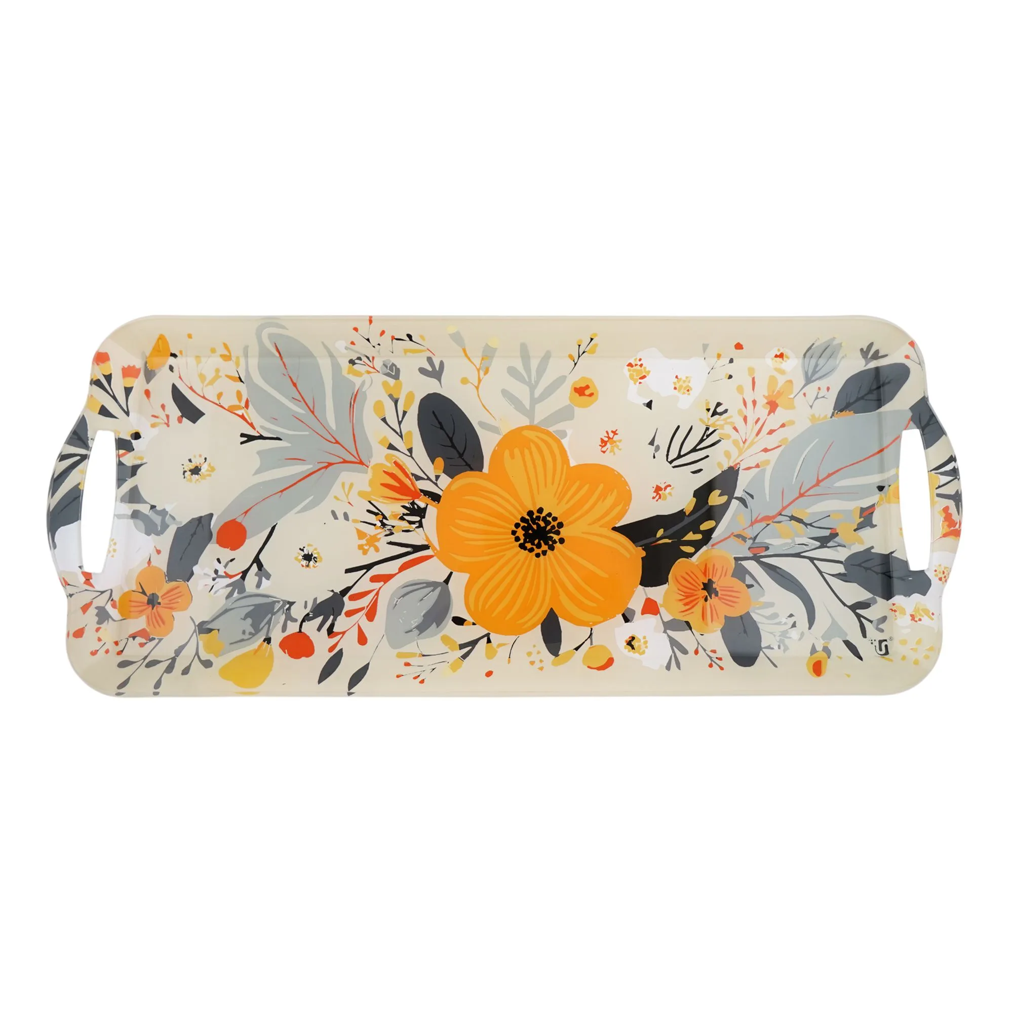 Comfortable casual urban trends crystal smart serving tray, st-03