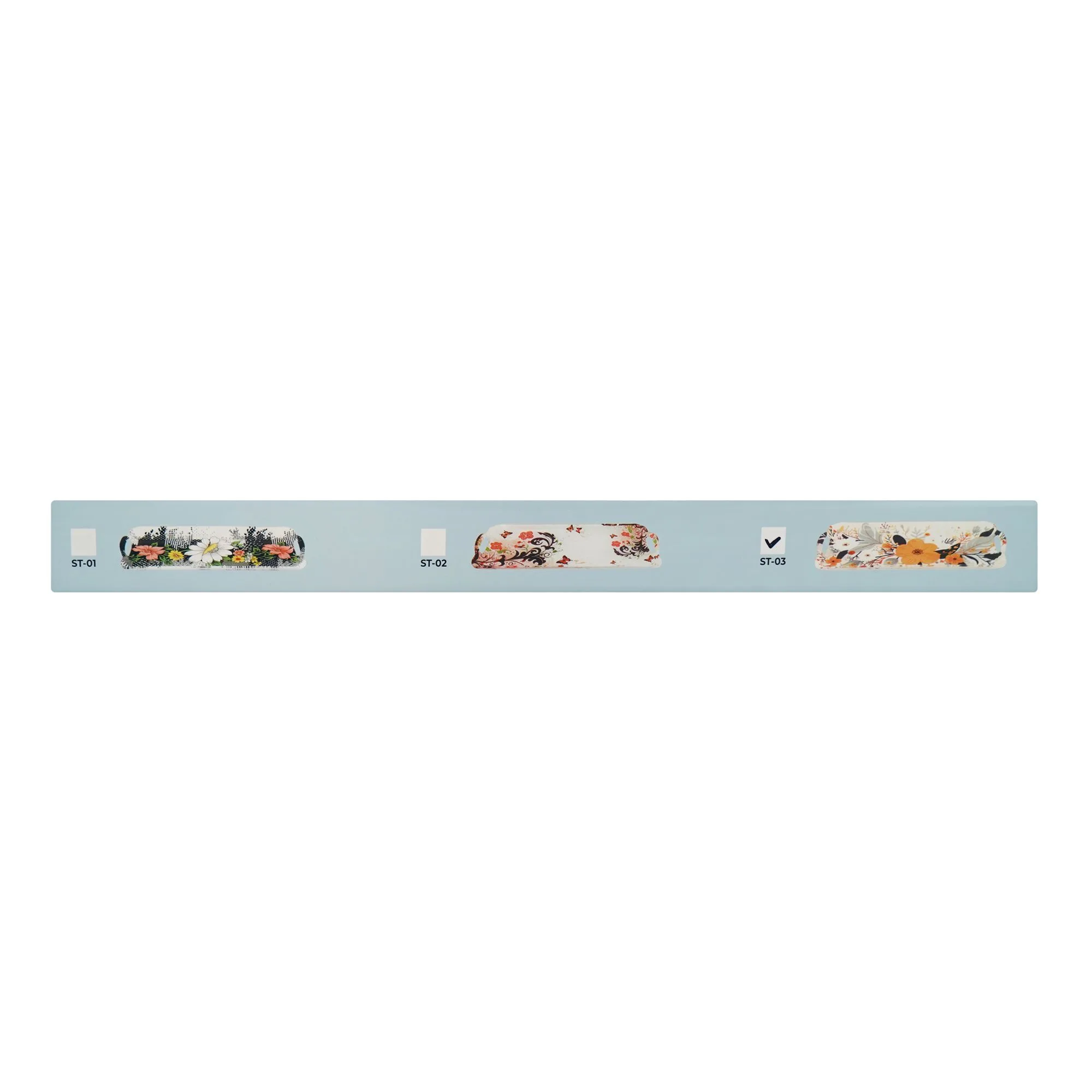 Premium everyday wear urban trends crystal smart serving tray, st-03