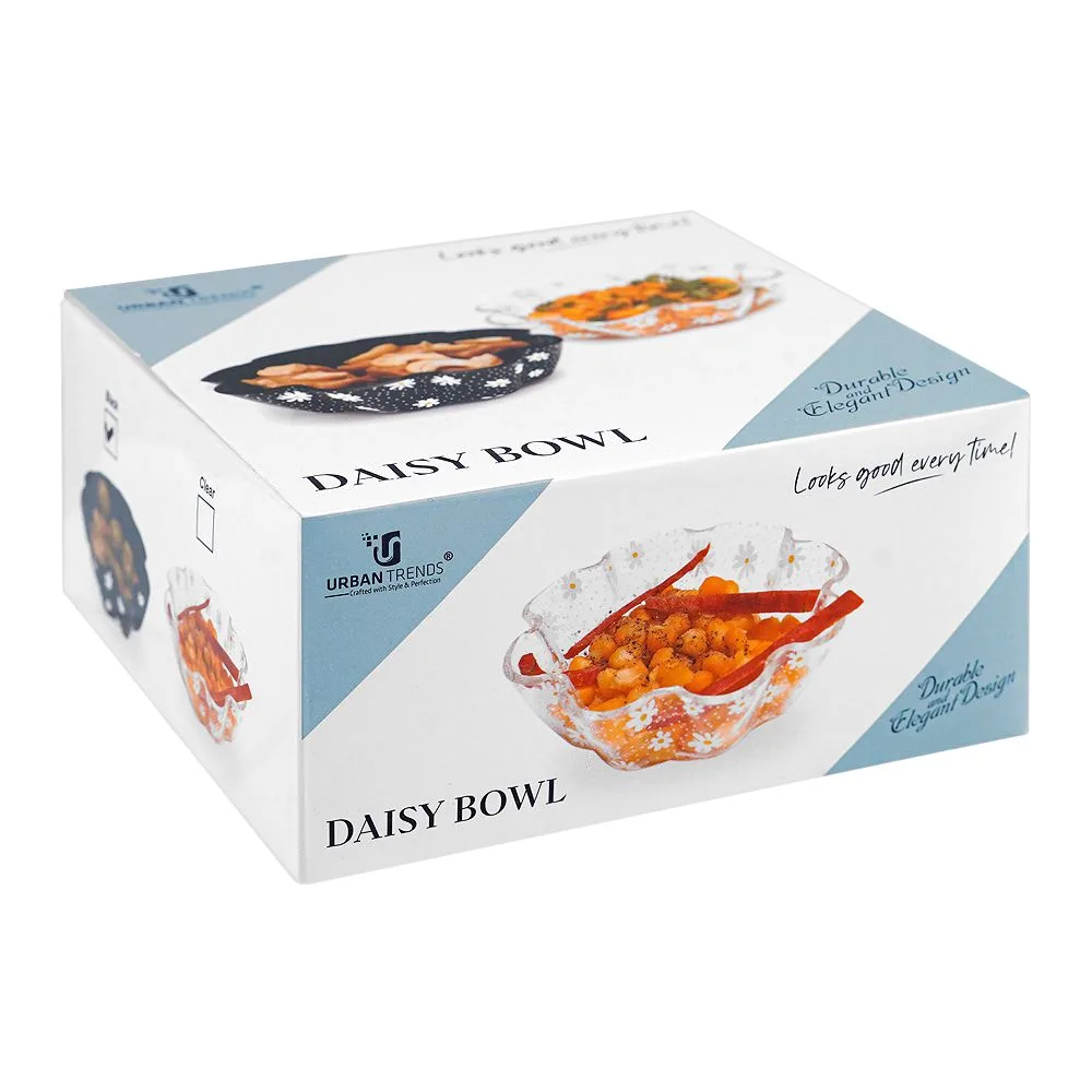 Comfortable casual urban trends daisy bowl, black