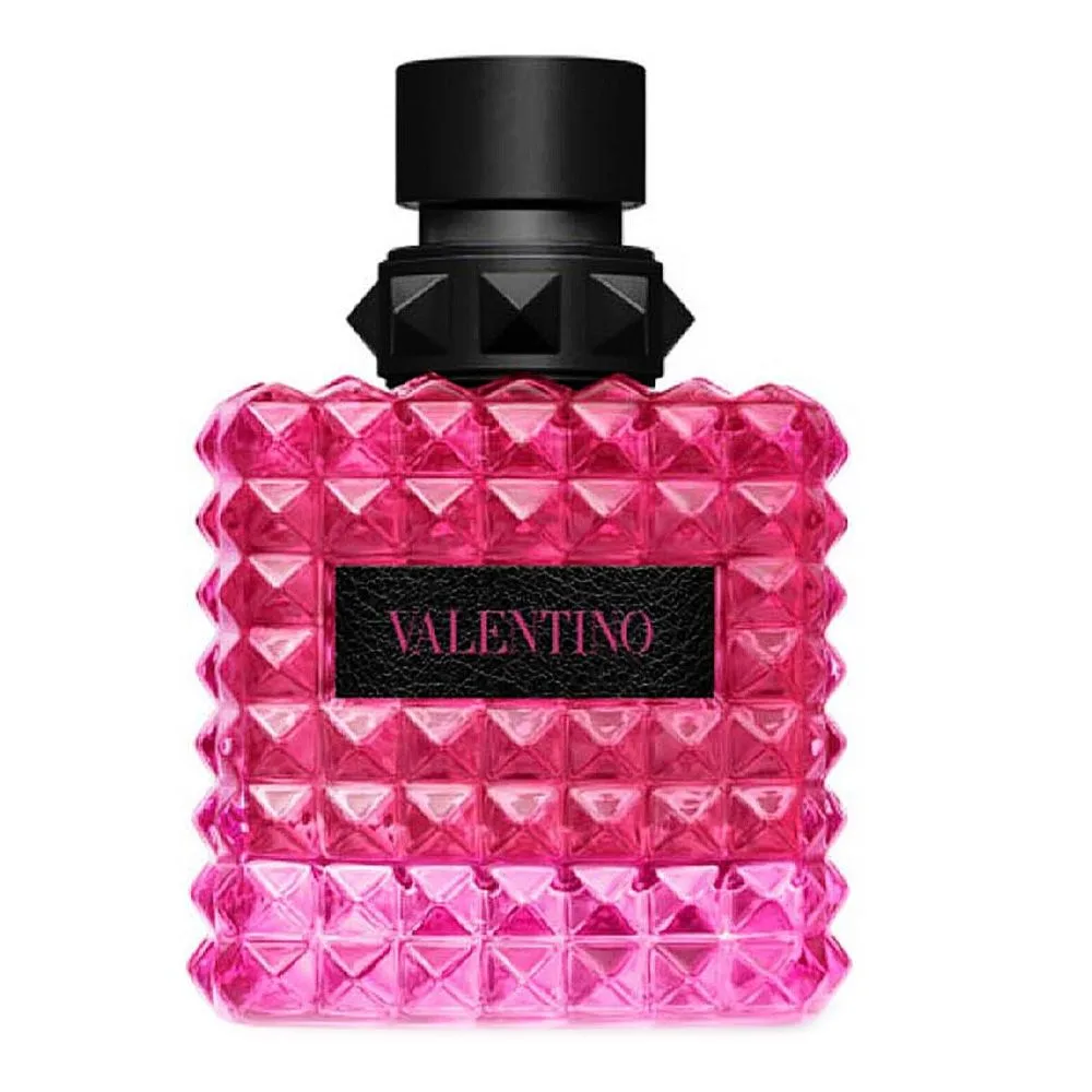Close-up design of valentino donna born in roma extradose parfum, for women, 50ml