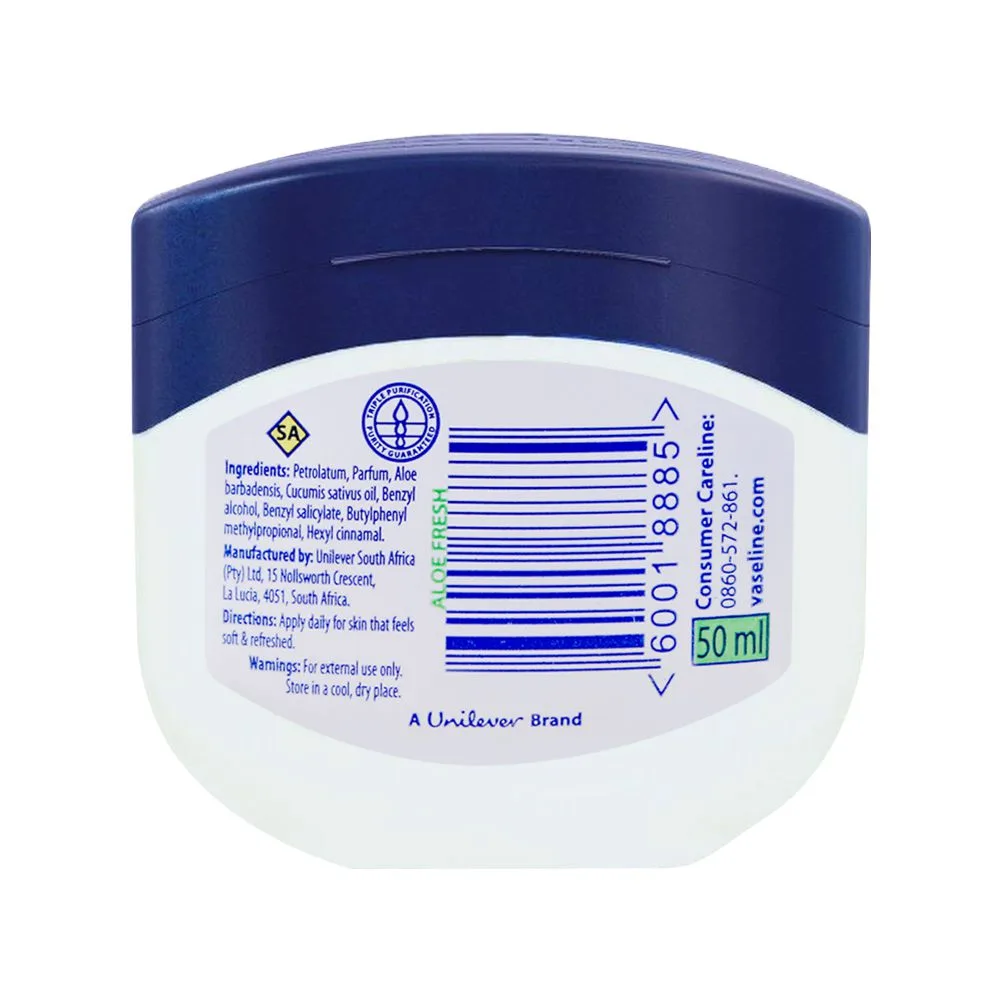 Comfortable casual vaseline blue seal aloe fresh light hydrating jelly, 50ml
