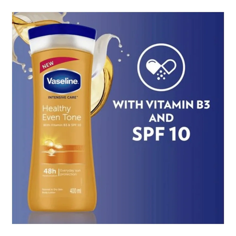Vaseline Healthy Even Tone Lotion, For All Types of Skin, 400ml