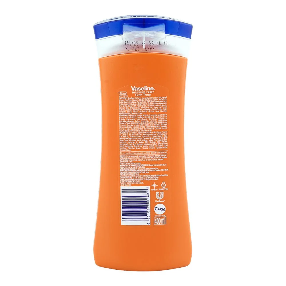Comfortable casual vaseline healthy even tone lotion, for all types of skin, 400ml