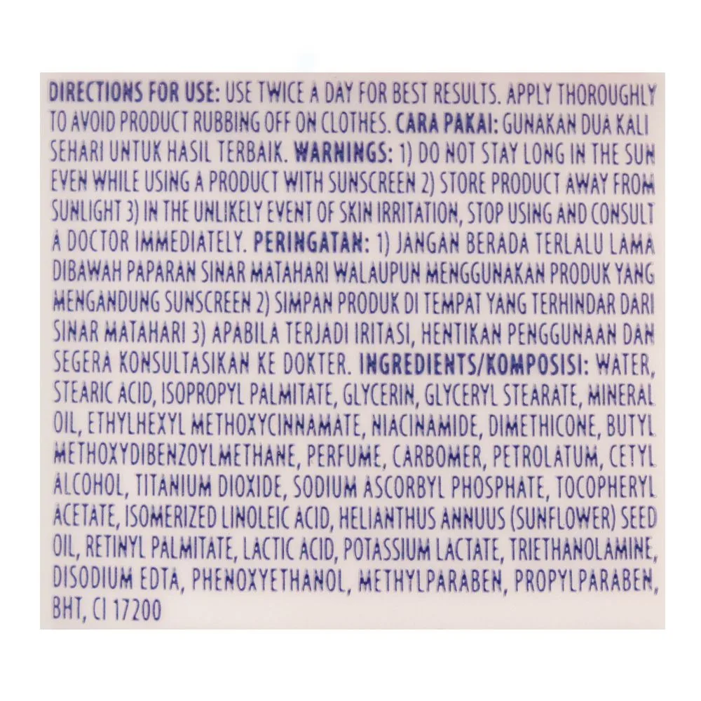 Comfortable casual vaseline healthy white perfect 10 body lotion, indonesia, 100ml