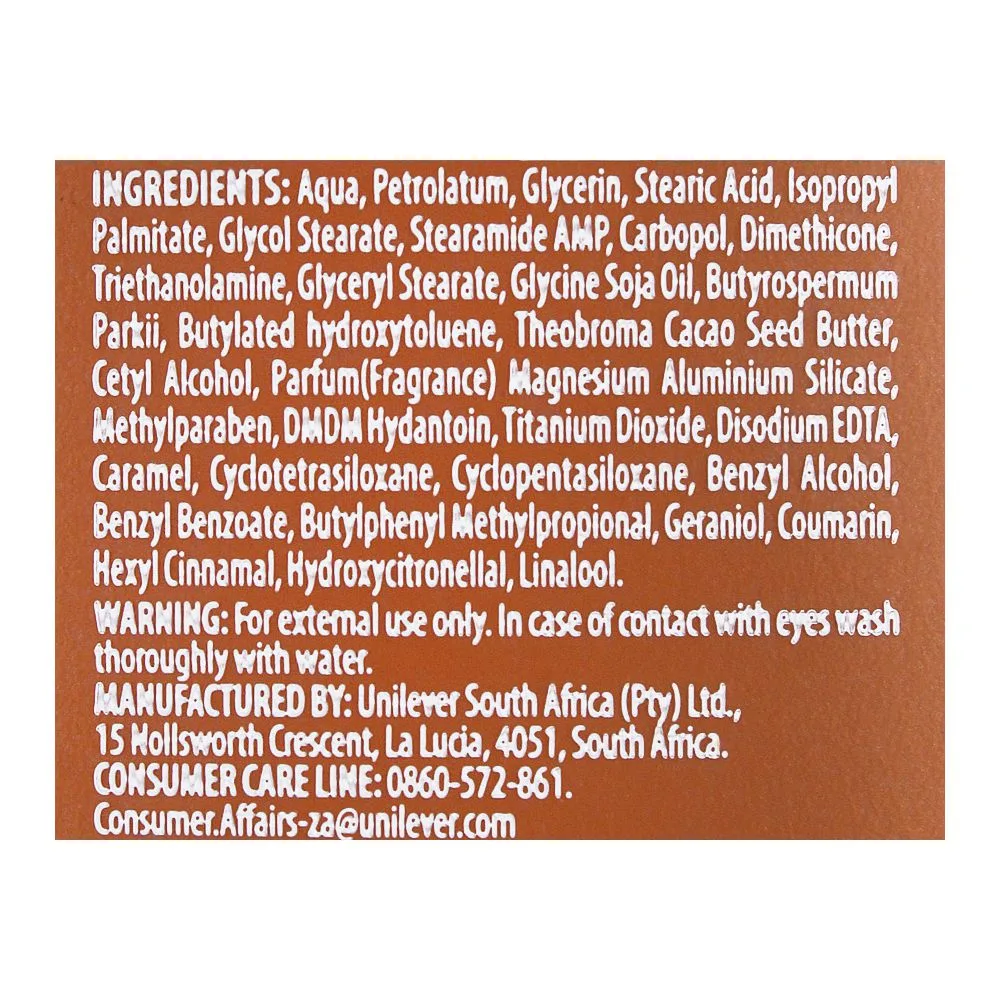 Comfortable casual vaseline intensive care cocoa glow pure cocoa butter lotion 400ml (imported)