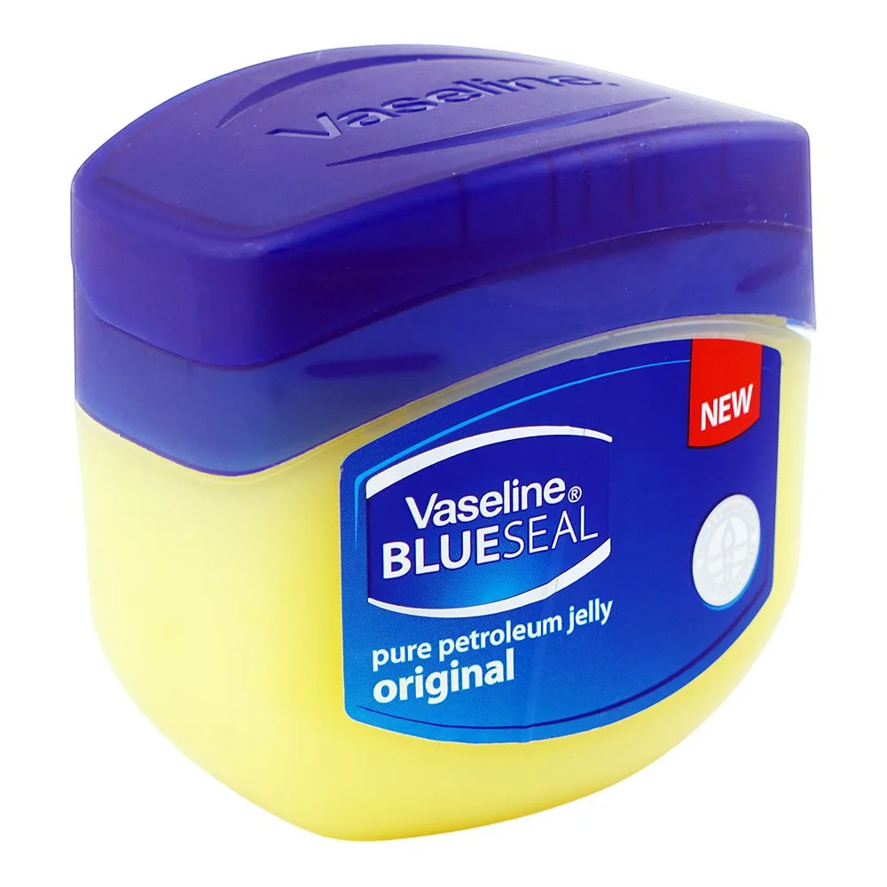 Side view of vaseline original protecting petroleum jelly, 450ml, south africa