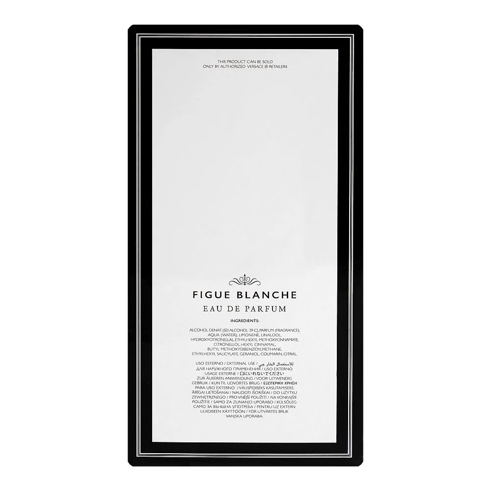 Comfortable casual versace atelier figue blanche, eau de parfum, for men & women, 100ml
