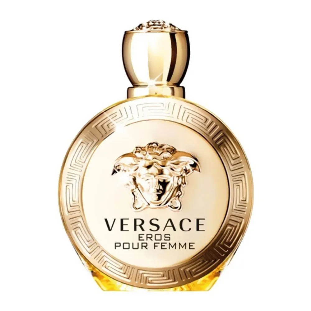 Close-up design of versace eros pour femme, eau de parfum, for women, 30ml