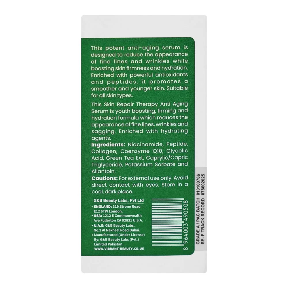 Comfortable casual vibrant beauty skin repair therapy anti aging serum, 30ml