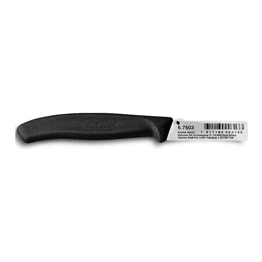 Side view of victorinox swiss classic shaping knife, black, 6.7503