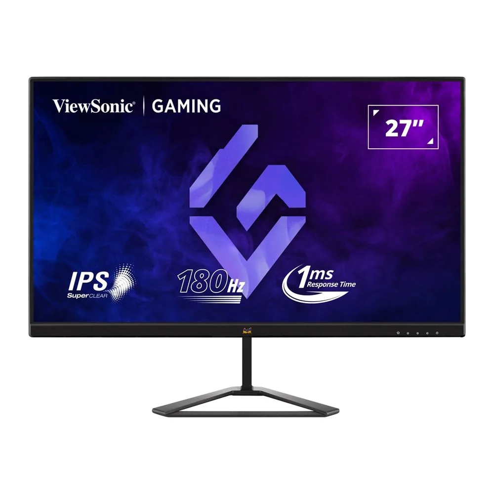 Side view of viewsonic 27" 180hz led gaming monitor, vx2779-hd-pro