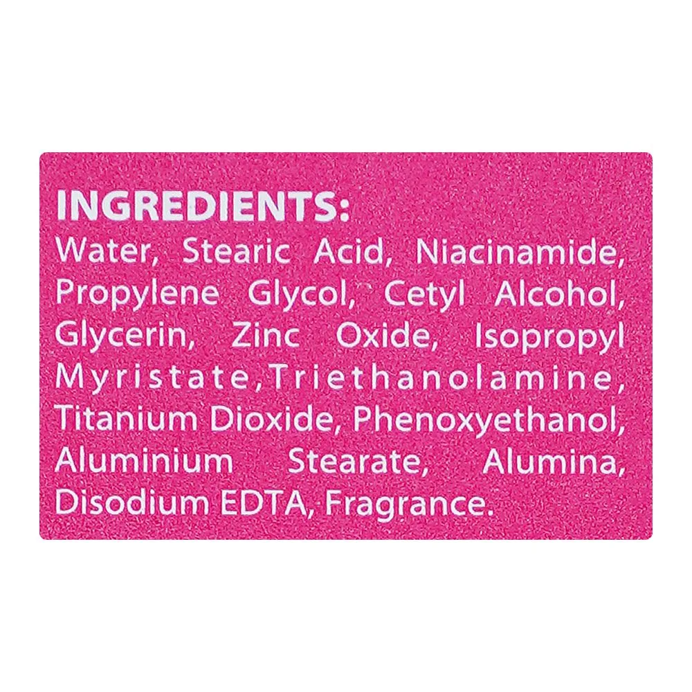 Close-up design of vince 3x daily super glow cream with vitamin b3, non-greasy, paraben-free, vegan, 50ml