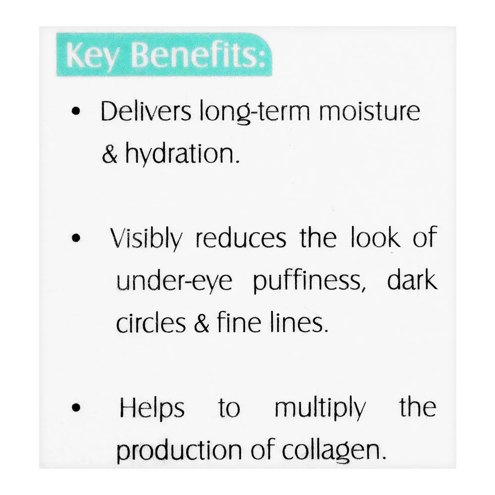 Close-up design of vince eye recovery serum, reduces dark circles & puffiness, 15ml