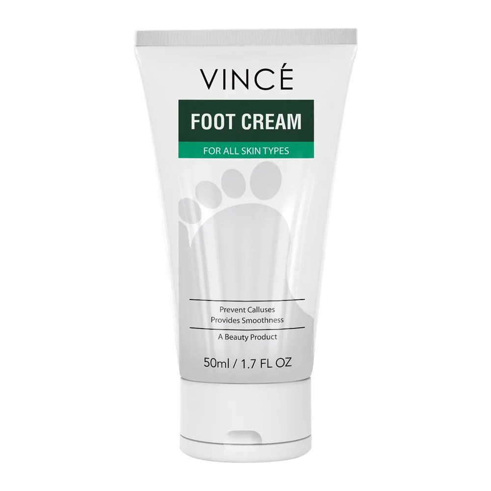 Vince Foot Cream, For All Skin Types, 50ml