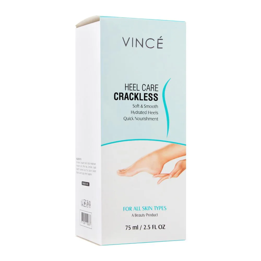 Comfortable casual vince heel care crackless cream, for all skin types, 75ml