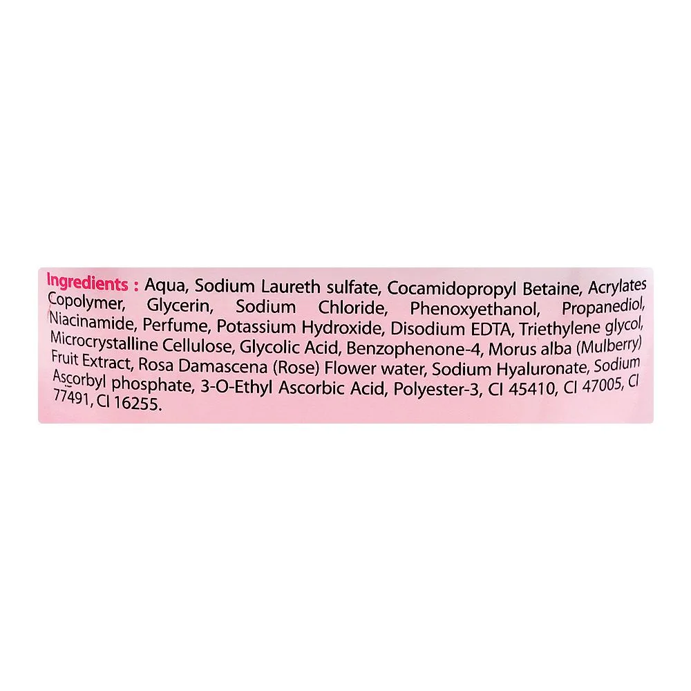 Comfortable casual vlcc bright glow serum face wash with vitamin c & mulberry, 150ml