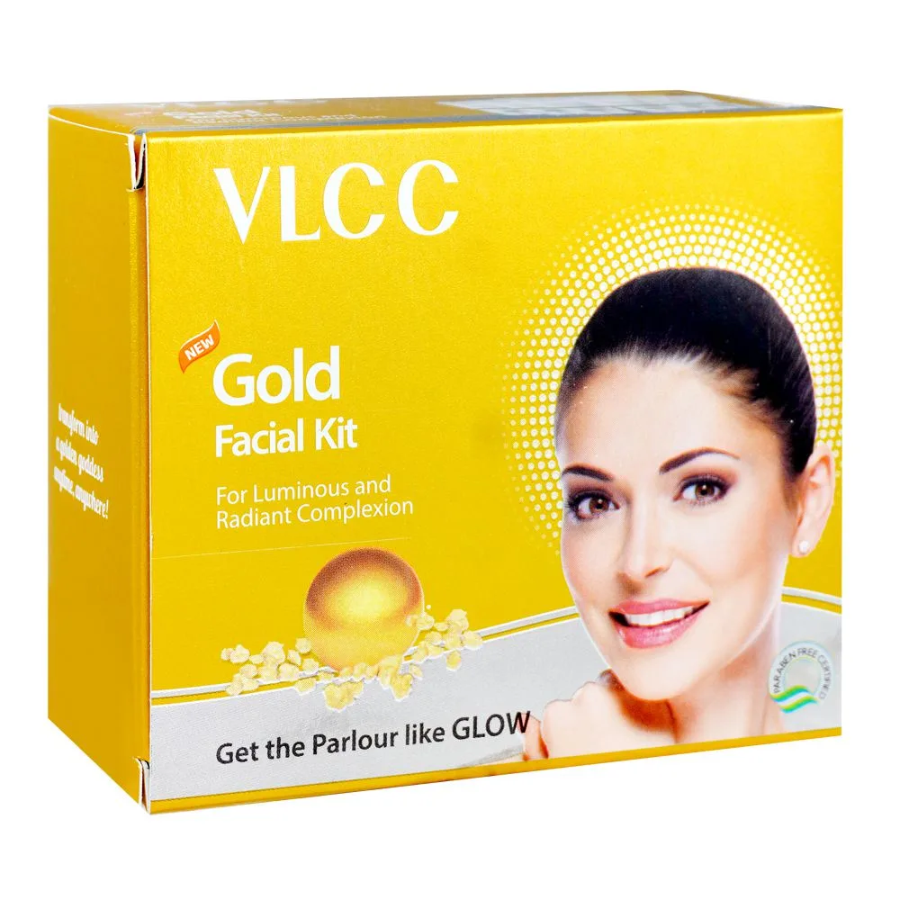 VLCC Gold 6 Step Facial Kit, SPF-15, PA+, 60g