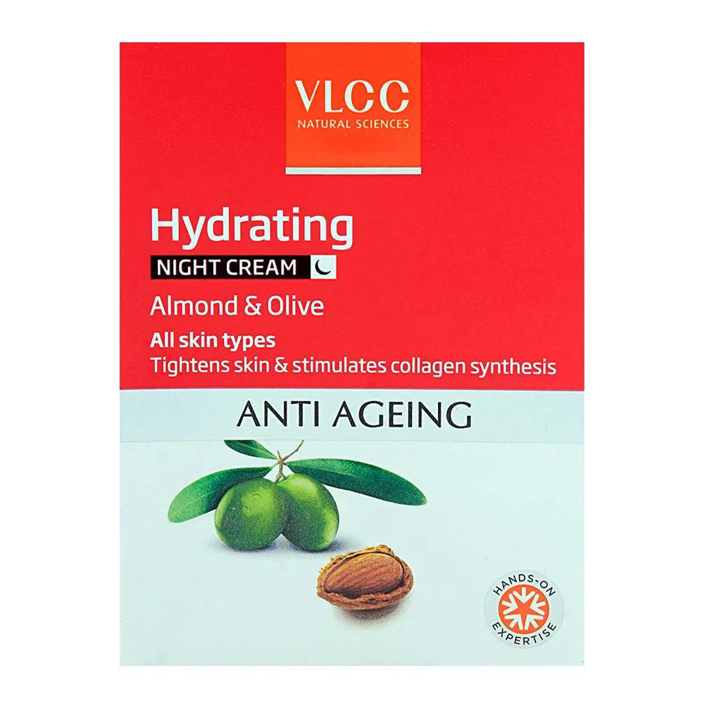 Side view of vlcc natural sciences anti ageing hydrating night cream 50g