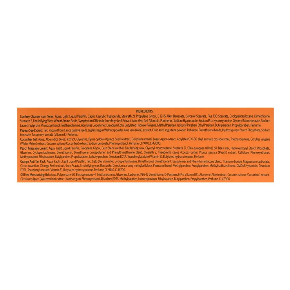 Comfortable casual vlcc natural sciences papaya fruit 6 step facial kit 60g