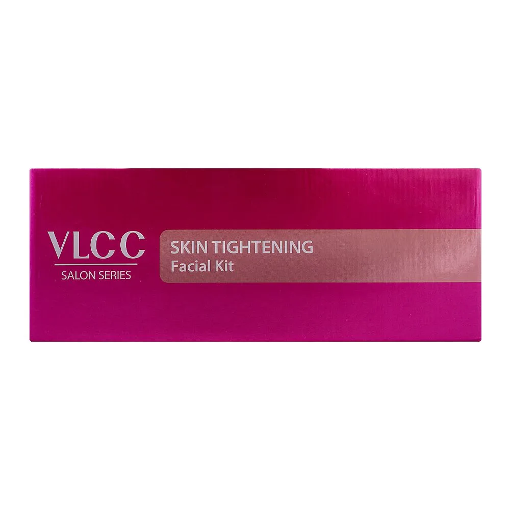 Comfortable casual vlcc salon series skin tightening facial kit, cleanser & toner+scrub+gel+cream+pack+moisturiser, 6-pack, 300g+100ml