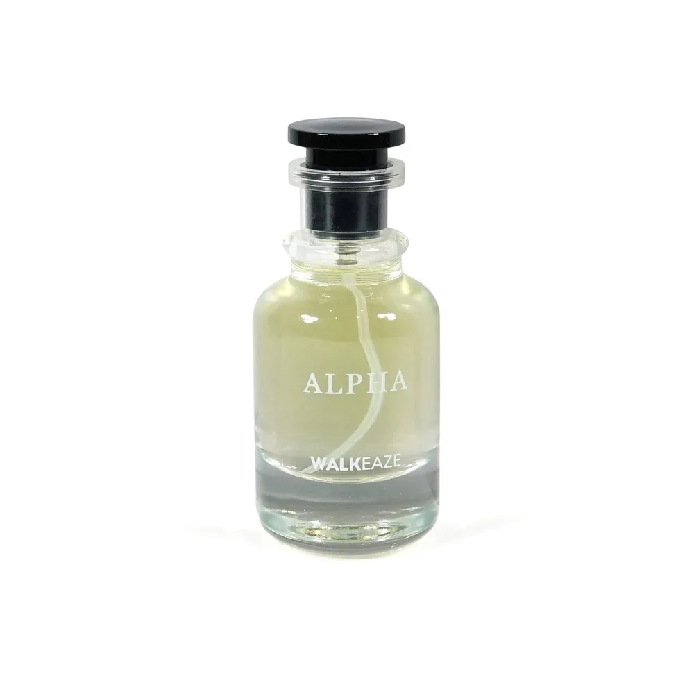 Side view of walkeaze alpha, eau de parfum, for men, 50ml