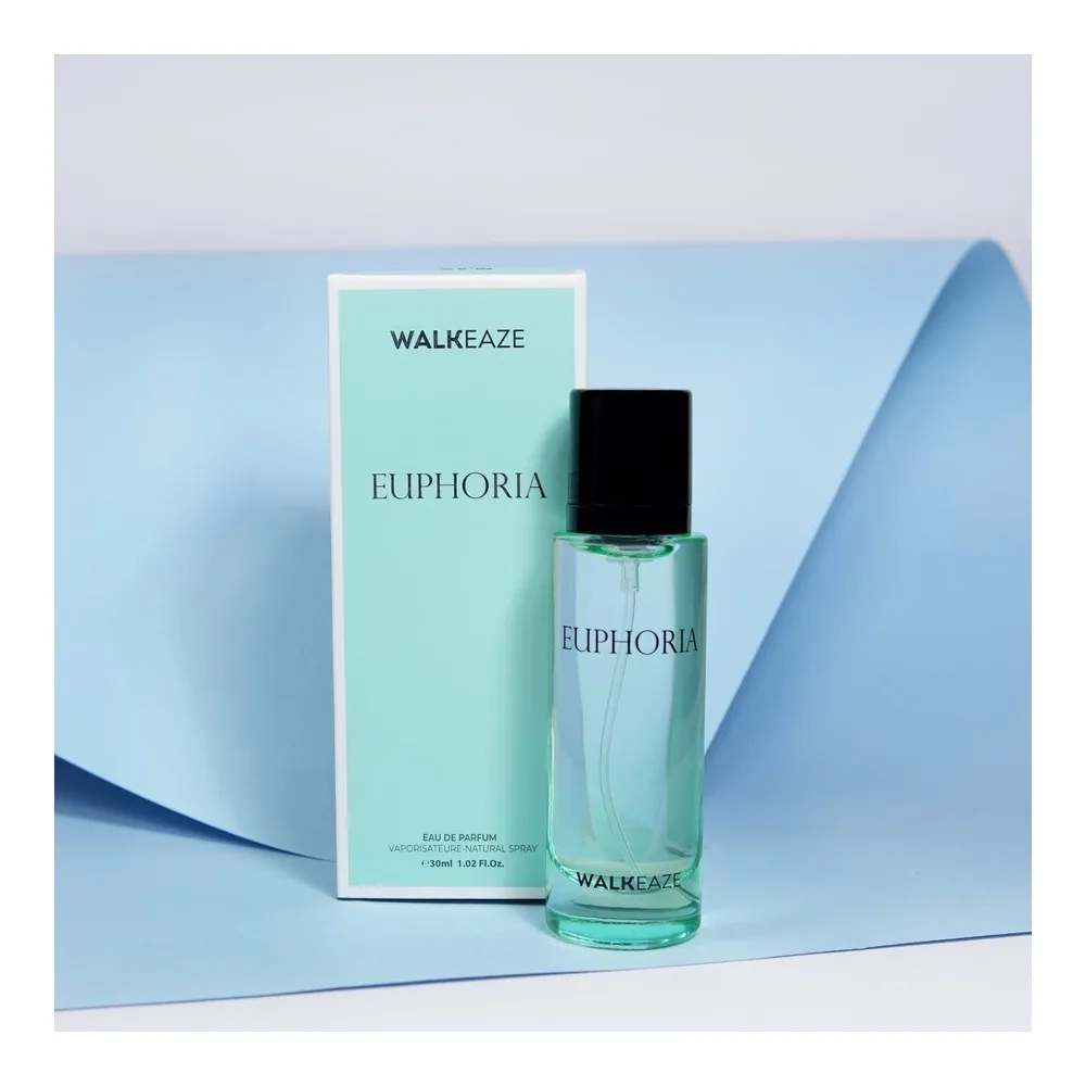 Side view of walkeaze euphoria, eau de parfum, unisex, 30ml