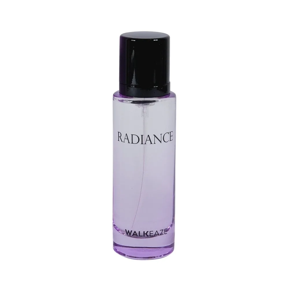Side view of walkeaze radiance, eau de parfum, unisex, 30ml