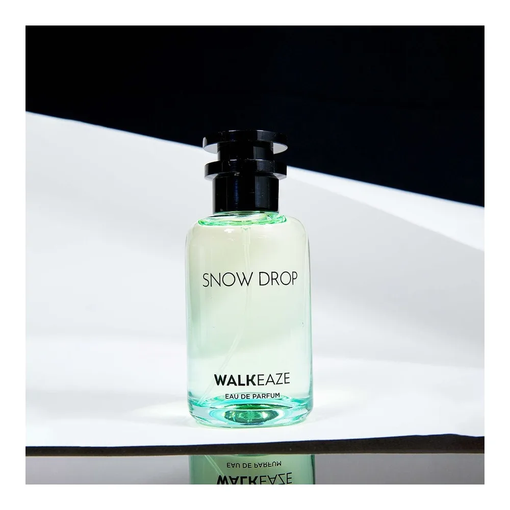Side view of walkeaze snow drop, eau de parfum, for women, 100ml