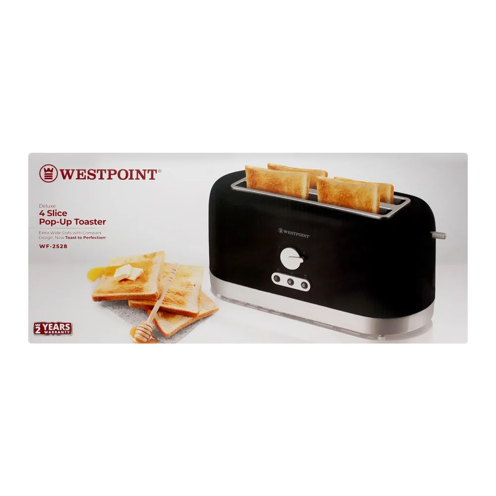 Comfortable casual west point 4 slice pop up toaster, wf-2528