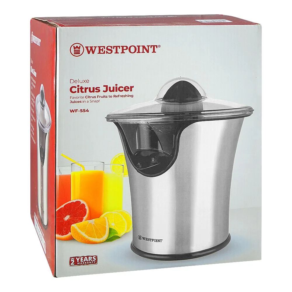 Comfortable casual west point deluxe citrus juicer, 85w, wf-554