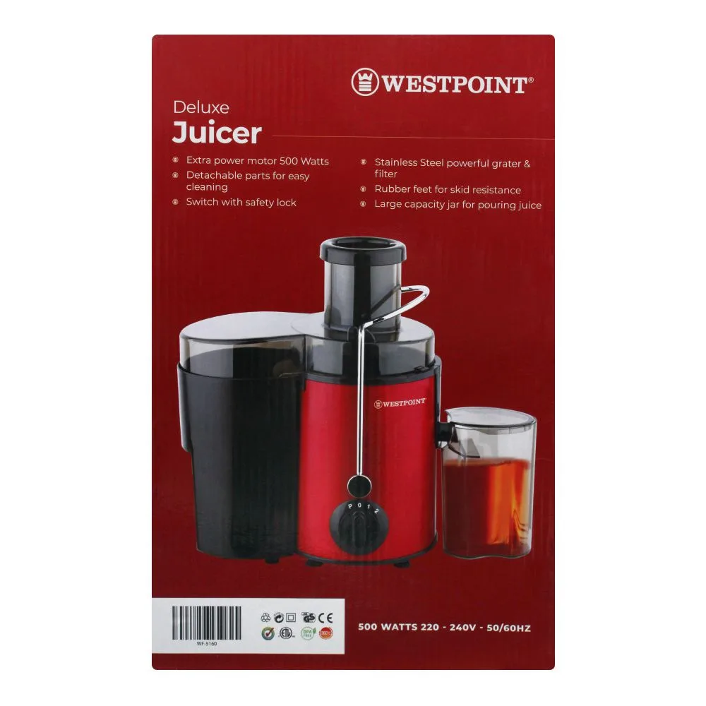 Comfortable casual west point deluxe juicer, 500w, wf-5160