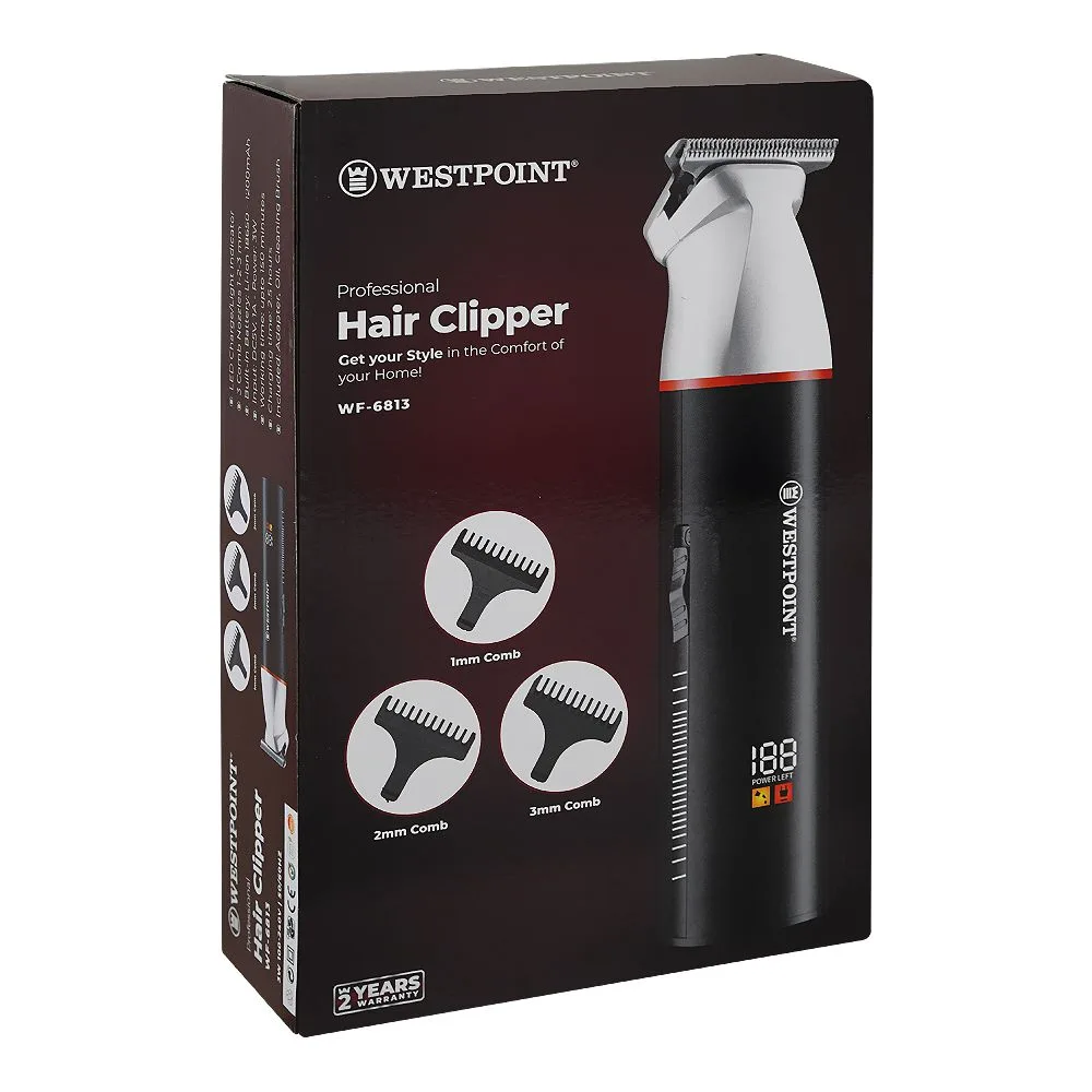 Side view of west point professional hair clipper, wf-6813