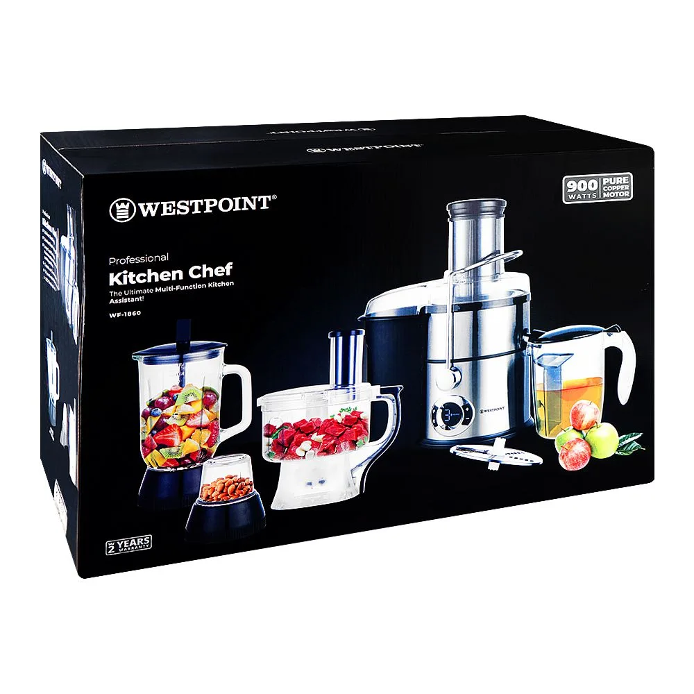 Side view of west point professional kitchen chef, 900w, wf-1860
