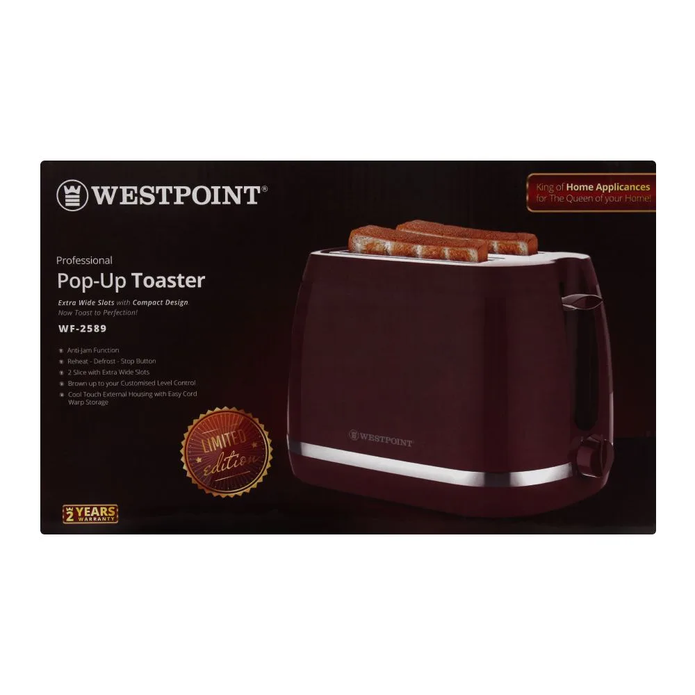 Comfortable casual west point professional pop-up toaster, wf-2589