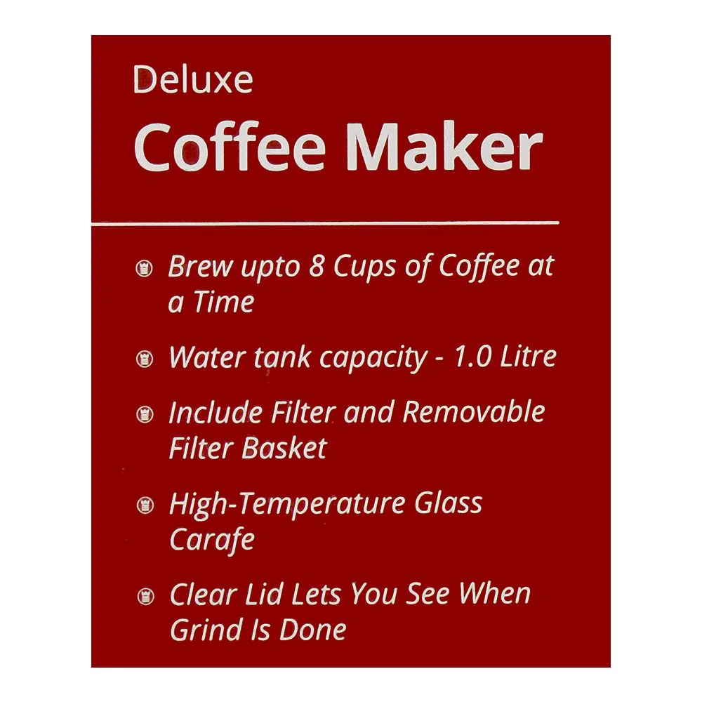 Close-up design of westpoint coffee machine, 1 liter, 900w, wf-2023