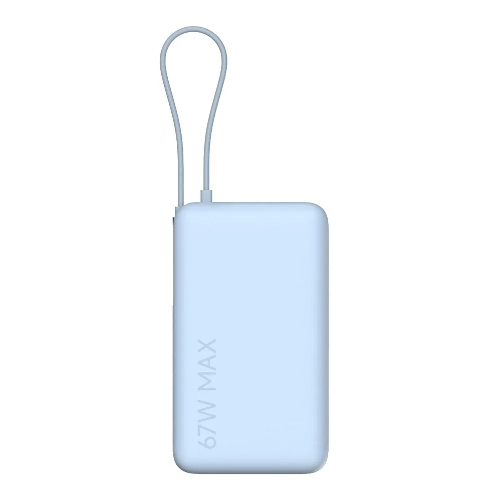 Xiaomi MI 67W Power Bank With Integrated Cable, 10000mAh, Blue, PB1067