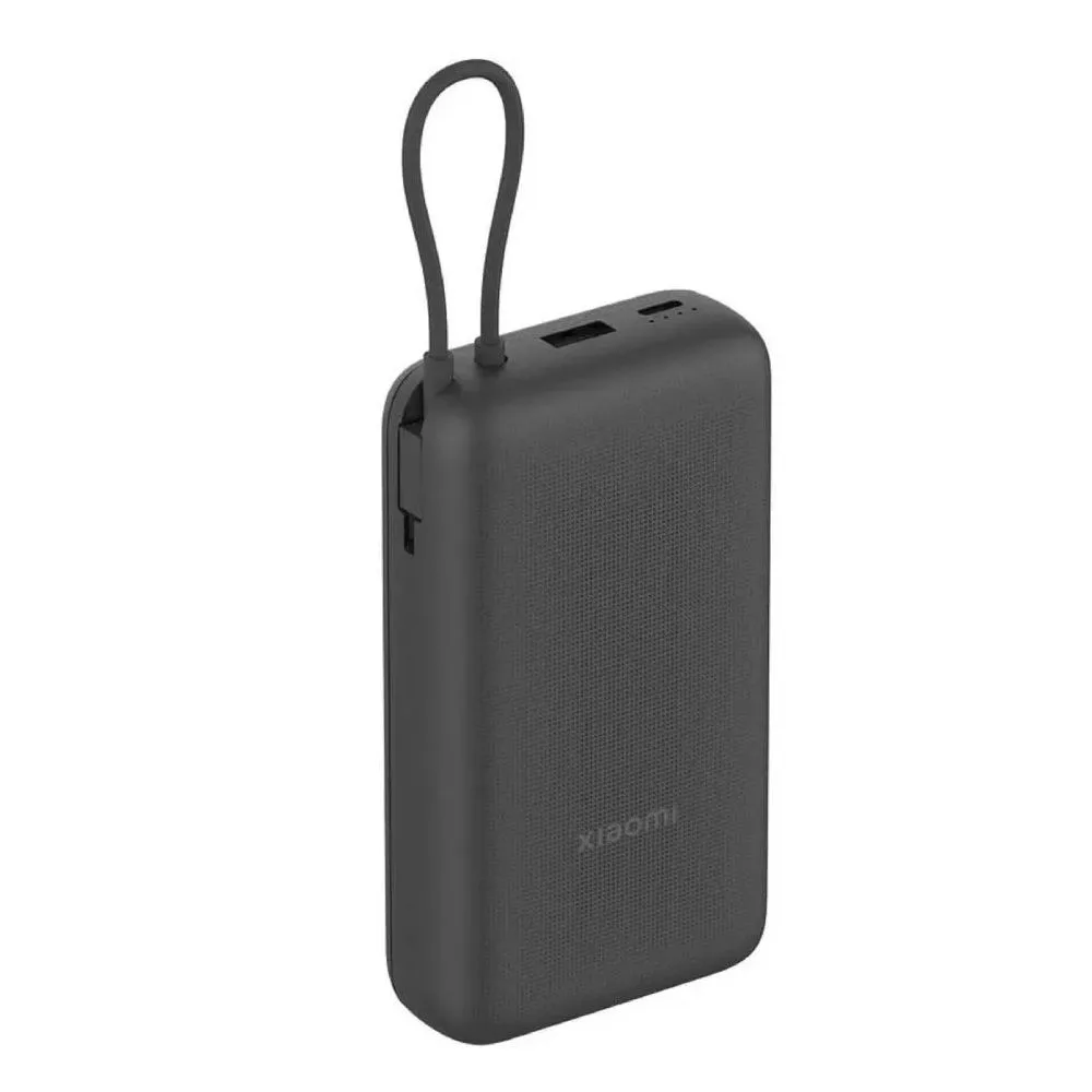 Xiaomi MI Power Bank With Integrated Cable, 22.5W, 20000mAh, Dark Gray, PB2020Xiaomi MI