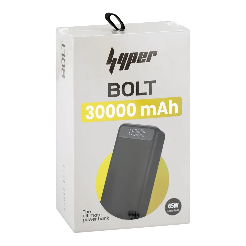 Comfortable casual yolo hyper bolt 30000mah 65w usb-c & usb-a port, power bank