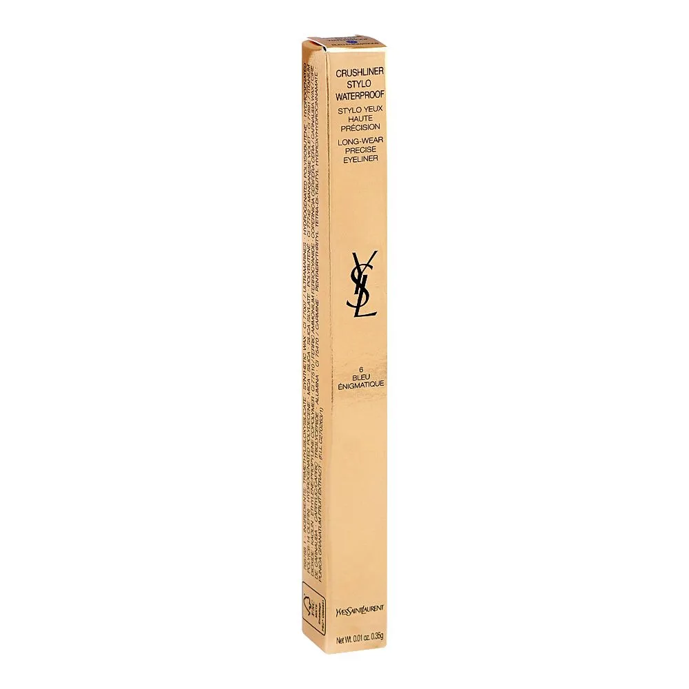 Comfortable casual yves saint laurent crush liner stylo waterproof long-wear precise eyeliner, 6 bleu enigmatique, 0.35g