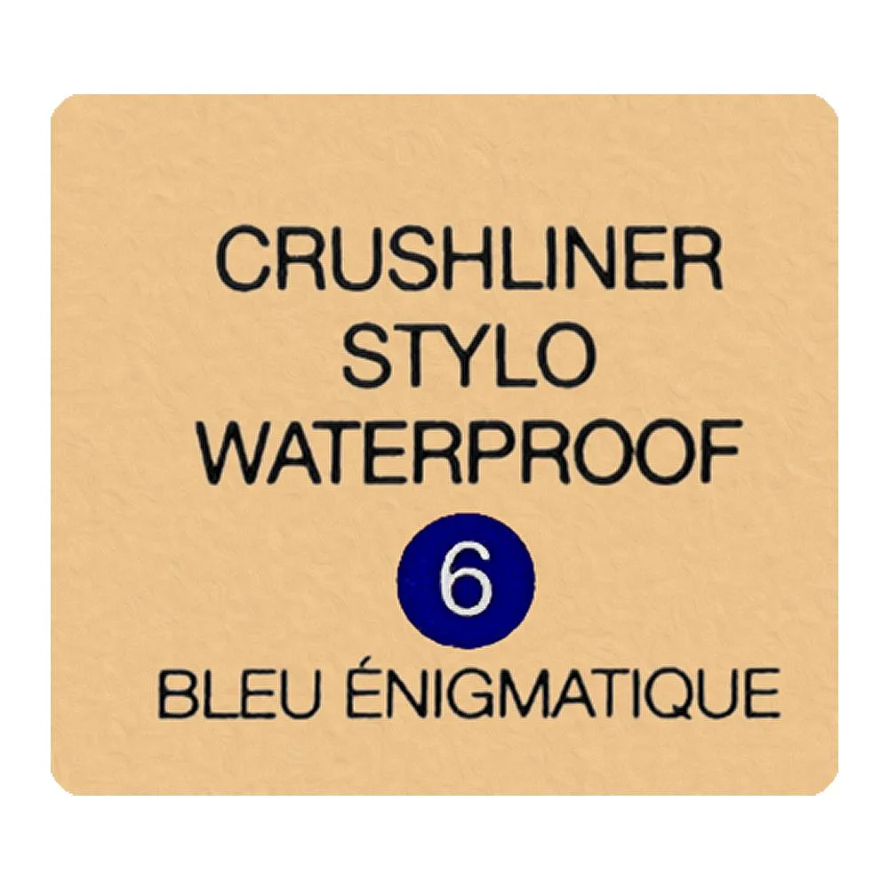 Front angle of yves saint laurent crush liner stylo waterproof long-wear precise eyeliner, 6 bleu enigmatique, 0.35g