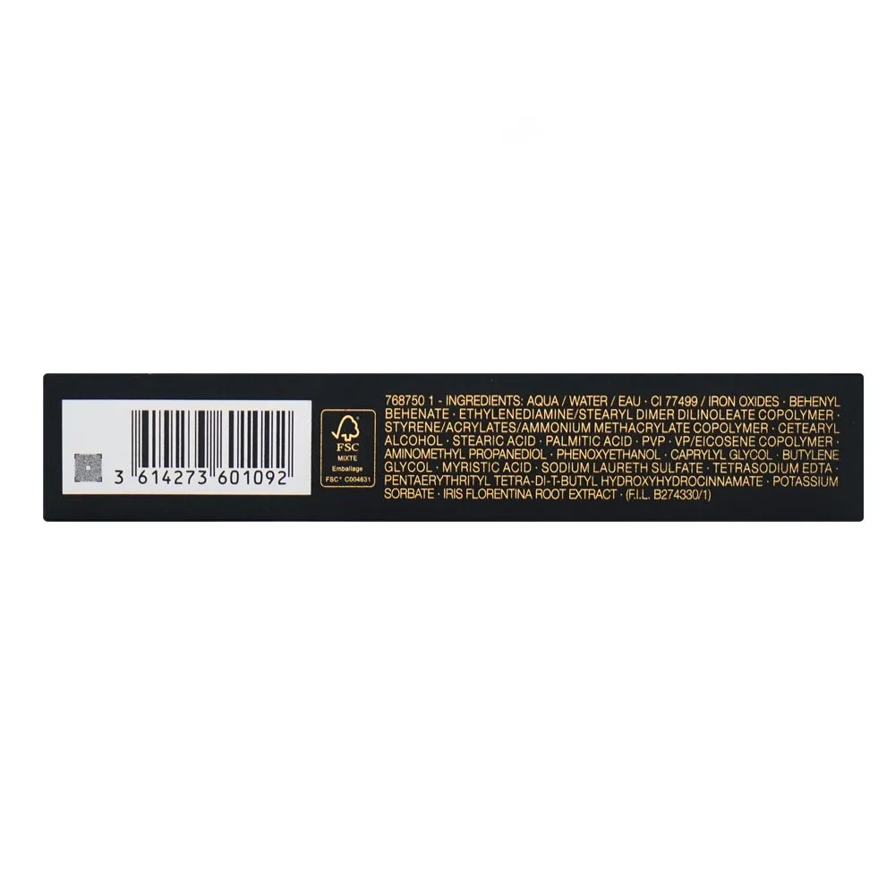 Close-up design of yves saint laurent lash clash extreme volume mascara, 9ml, noir black