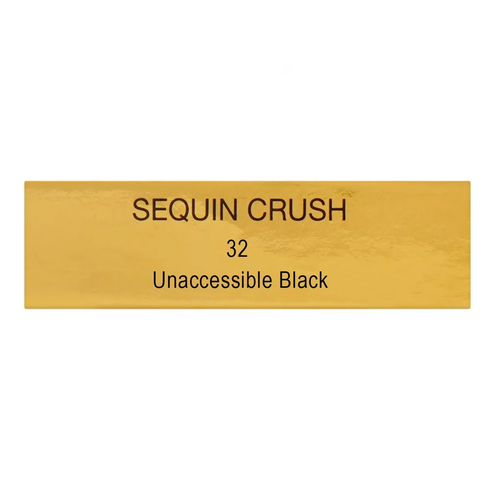 Close-up design of yves saint laurent velvet crush matte eyeshadow, 1.8g, 32 unaccible black